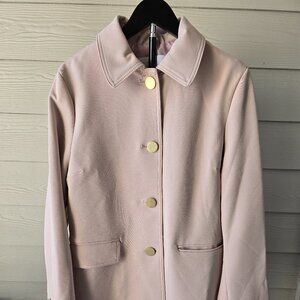 T Tahari Sophie Single-Breasted Coat - Rose Quartz Pink